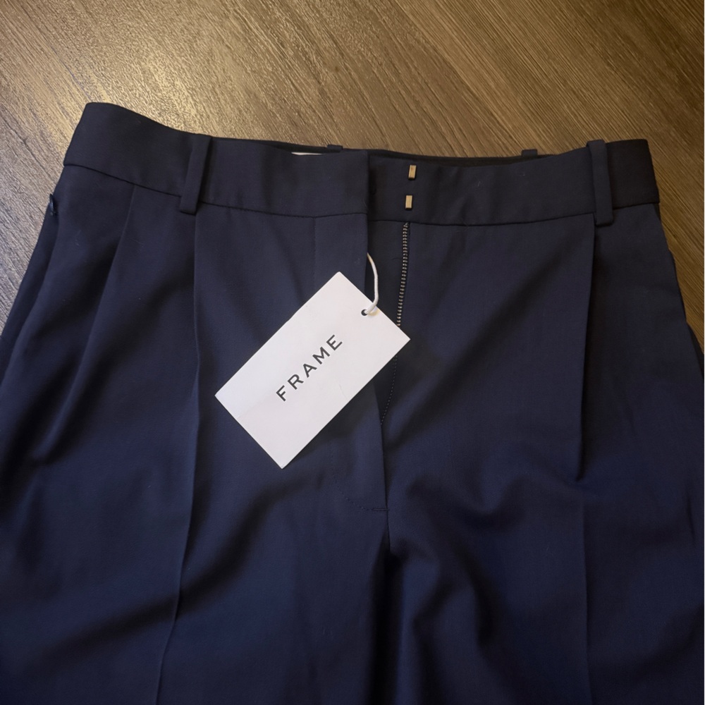 Frame Wool Trousers size 4 in navy